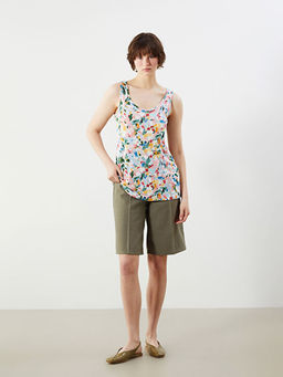 U Yaka ?i?ekli Kad?n Atlet