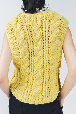 THICK KNIT WAISTCOAT - Zara фото 3