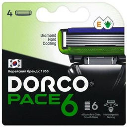DORCO Кассеты PACE 6 NEW (4шт) (артикул-6129)