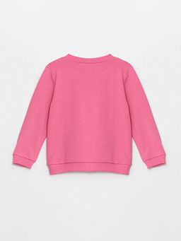 Bisiklet Yaka Bask?l? K?z Bebek Sweatshirt ve E?ofman Alt 2li Tak?m - Waikiki фото 3