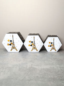 Коробка подарочная 3 штуки / 1161 /уп 24/16*18.3*7/18*20.3*8/20*22.3*9cm - ГалеонТрейд фото 3