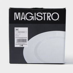 Тарелки Magistro Edne, 19×19×1.7 см, набор 2 шт., фарфор, белые