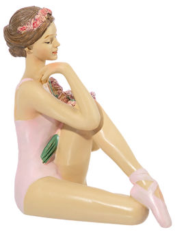 Статуэтка 11*7,5*12,5 см Балерина с цветами в розовом  - Elan gallery фото 23