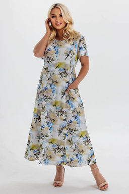 Платье штапель 6146/02/Зеленый - Rise фото 2