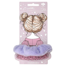 Резинка для волос арт. 71832 / 10 ПУШИСТАЯ (в наборе: 1шт., б/р, вулканизированная резина, полиэстер