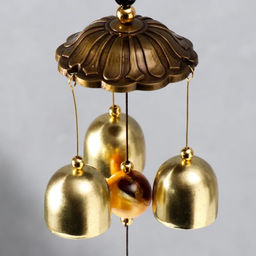 Музыка ветра Сердце со стрелой, металл, 3 колокольчика, 40 см