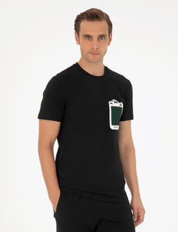 Siyah Slim Fit Ti__rt