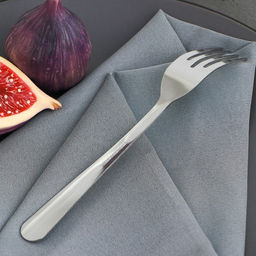 Цена за 6 шт. Вилка столовая из нержавеющей стали Доляна Оптима, длина 17,8 см, толщина 1,2 мм  фото 2