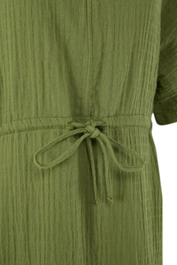Trendyolmilla Haki Midi Dokuma Buzgu Detayl? Muslin Plaj Elbisesi TBESS25EL00008  фото 8
