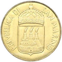 Монета 20 лир 1973 года Сан-Марино