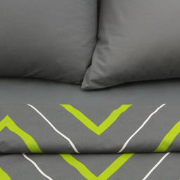 Постельное бельё Этель дуэт Зелёно-серые зигзаги 143х215- 2 шт, 220х240, 70х70-2 шт  фото 2