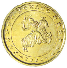 20 евроцентов 2002 года Монако