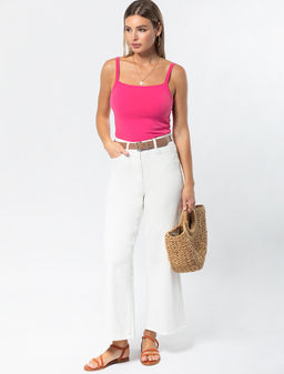 ЛИКВИДАЦИЯ / Топ с двуслойной зоной бра из премиального хлопка - Vilatte фото 6