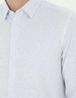 A__k Mavi Slim Fit Uzun Kollu G_mlek - Pierre cardin фото 7