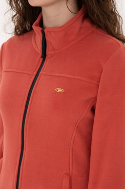 Kad_n Kiremit Fermuarl_ Dik Yaka Polar Sweatshirt - U.s. polo assn фото 7