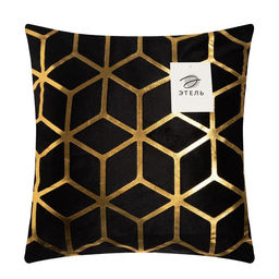 Наволочка декоративная Этель Соты 40 х 40 см, велюр  фото 5