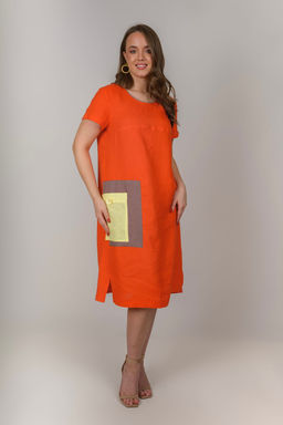 Платье 100% лен