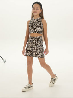 Костюм "Джамп" детский Леопард Коричневый