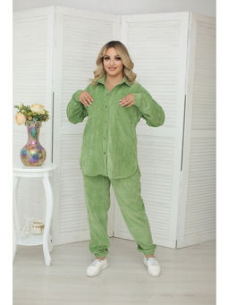 КОСТЮМ ТАРРАВО рубашка+джоггеры МИКРОВЕЛЬВЕТ
