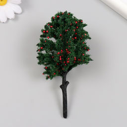 Цена за 2 шт. Искусственное растение для творчества пластик «Яблоня», 12 см