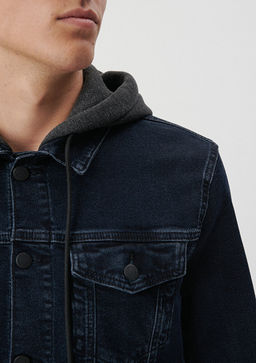 Brandon 90lar Koyu Murekkep Mavi Jean Ceket  фото 4