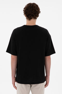 Erkek Comfort Fit Bisiklet Yaka Siyah Jakarl_ _nterlok Ti__rt Sepette S_rpriz _ndirim - U.s. polo assn фото 5