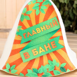 Шапка для бани Главный в бане! - Добропаровъ фото 2
