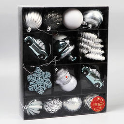 Ёлочные игрушки Карусель, новогодние, набор 20 шт., МИКС - Зимнее волшебство фото 2