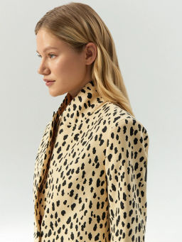 ЕМКА / Однобортный жакет с анималистичным принтом - Emka фото 3