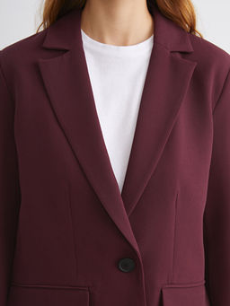 Krep Kad?n Blazer Ceket