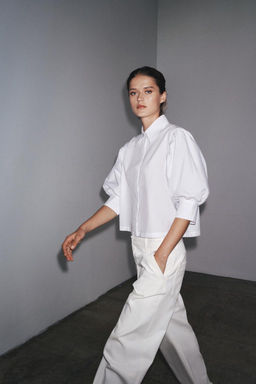 ZW COLLECTION POPLIN SHIRT - Zara фото 20