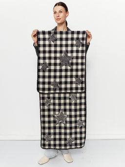 в составе ШЕРСТЬ и КАШЕМИР Большой, мягкий, теплый  двусторонний палантин - Tantino фото 2