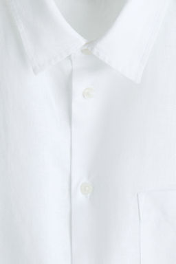 Camisa en mezcla de lino Relaxed Fit - H&m фото 10