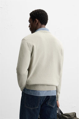 TEXTURED COTTON SWEATER - Zara фото 6