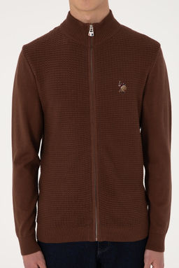 Erkek Kahverengi Basic Triko H_rka Sepette S_rpriz _ndirim - U.s. polo assn фото 6