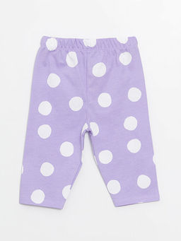 Beli Lastikli Puantiyeli K?z Bebek Pijama Alt