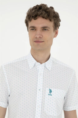 U. S. Polo Assn / Мужская мятная рубашка с коротким рукавом