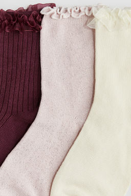 Pack de 3 calcetines con ribete sobrehilado - H&m фото 4