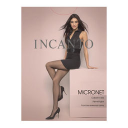 Колготки женские Incanto Micronet Collant сетка, цвет чёрный (nero), размер 1/2
