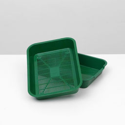 Туалет средний с сеткой 36 х 26 х 6,5 см, зеленый, - Simaland фото 4