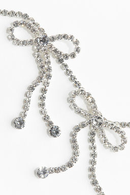 Collar de cadena de strass con diseno de lazos - H&m фото 2