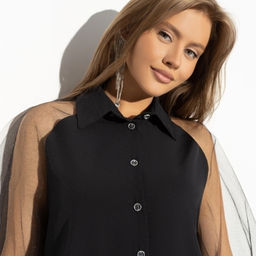 Блуза, Теория красоты (нуар) - Charutti фото 3