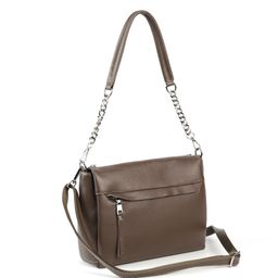 Женская кожаная сумка 1534-С Хаки