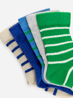 Calcetines de punto de canal? para beb?, 5 pares