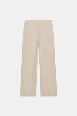 PANTAL?N SAFARI CON LINO / Beige claro - Zara фото 8