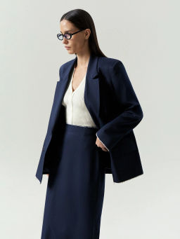 ЕМКА / Двубортный жакет с необработанным краем - Emka фото 3