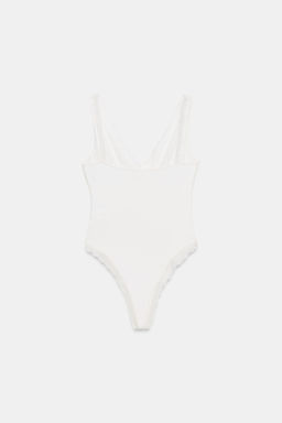 BODY COMBINADO ENCAJE / Blanco roto