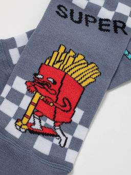 Цена за 2 пары CONTE-KIDS ВЕСЕЛЫЕ НОЖКИ темно-серый