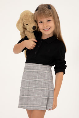 Черный базовый свитшот для девочек - U.s. polo assn фото 5