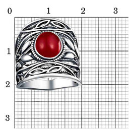 КОЛЬЦО 23315170Кр - Красная пресня фото 2